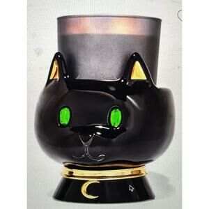 Bath and Body Works Cat 3-Wick Candle Holder Halloween New in Box Sold Out